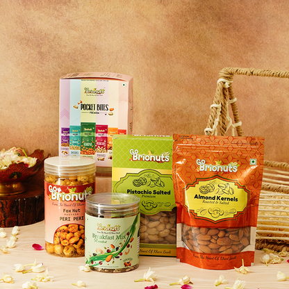 Praday- Premium Dry Fruit Hamper- 1005gm