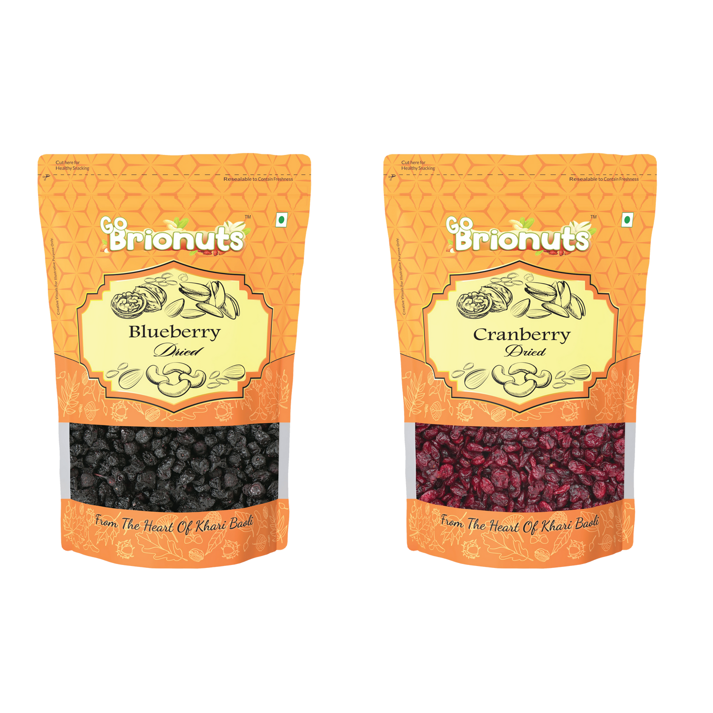 Berry Combo ( Dried Blueberry 250gms + Dried Cranberry 250gms )