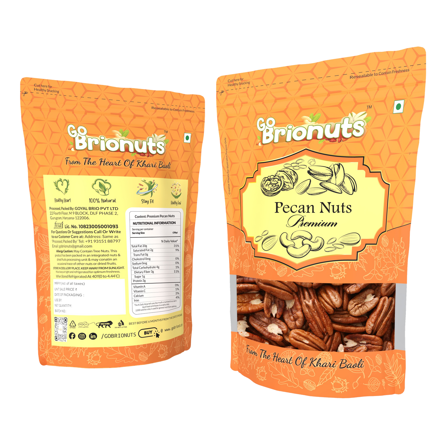 Exotic Combo ( Brazil Nuts 250gms + Pecan Nuts 250gms + Pine Nuts 250gms )